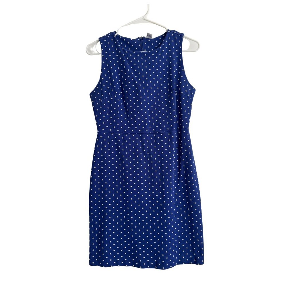 Royal Blue Polka Dot Old Navy Women's Sleeveless Dress Size Small